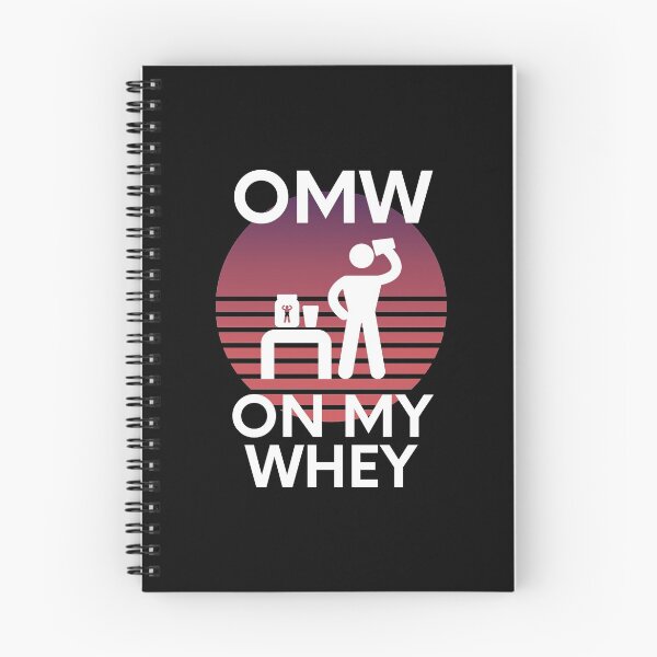 Item preview, OMW On My Whey Protein Gym Bulking Humor designed and sold by EllConApparel.