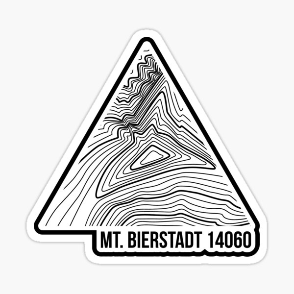 Item preview, Mt. Bierstadt Topo Update Black designed and sold by januarybegan.