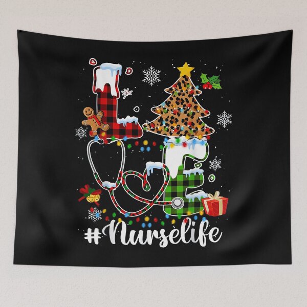 Item preview, Love Nurse Nurse Life Christmas 2021 Flannel designed and sold by KunNero.