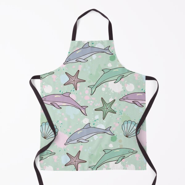 Item preview, Multicolor Dolphins On Color Splashes Background designed and sold by ConcorStore.
