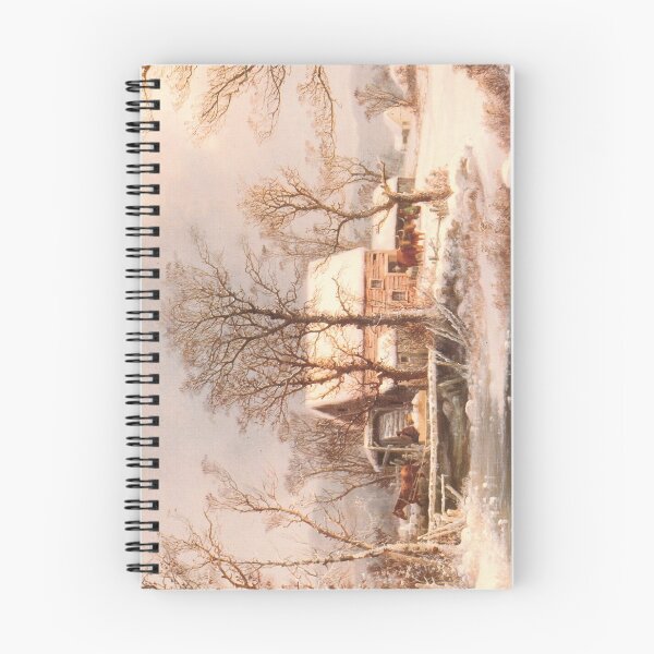 Item preview, Winter in the Country, The Old Grist Mill by George Henry Durrie designed and sold by Amanda1775.