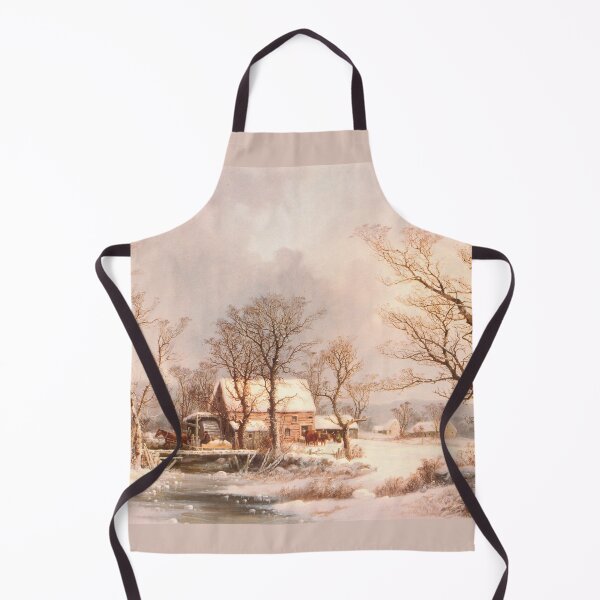 Item preview, Winter in the Country, The Old Grist Mill by George Henry Durrie designed and sold by Amanda1775.