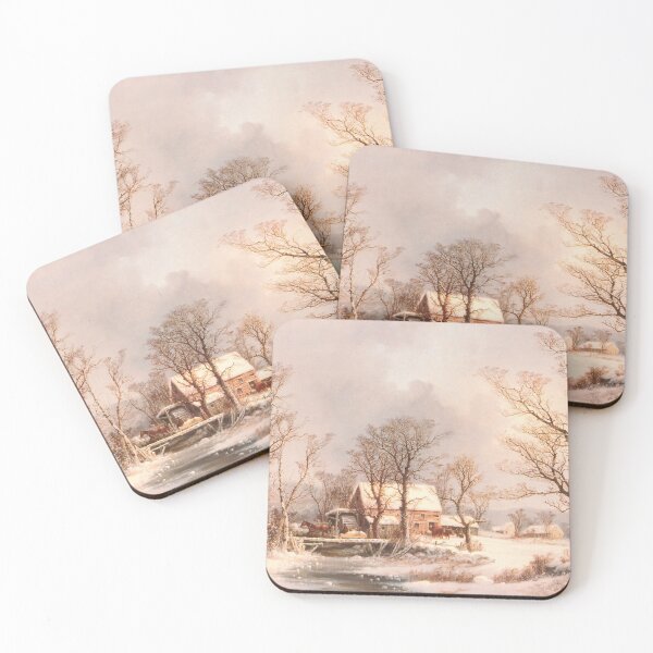 Item preview, Winter in the Country, The Old Grist Mill by George Henry Durrie designed and sold by Amanda1775.