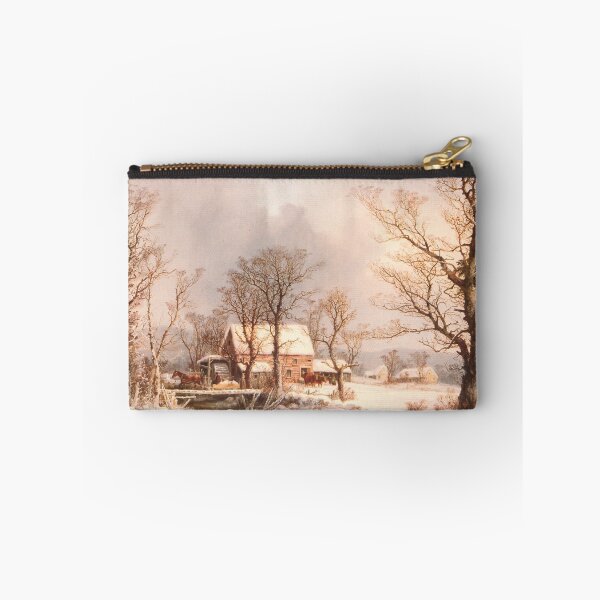 Item preview, Winter in the Country, The Old Grist Mill by George Henry Durrie designed and sold by Amanda1775.