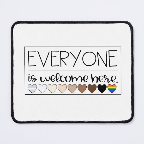 Item preview, Everyone is welcome here flag gift designed and sold by YaliliArt.