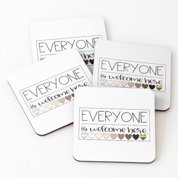 Item preview, Everyone is welcome here flag gift designed and sold by YaliliArt.