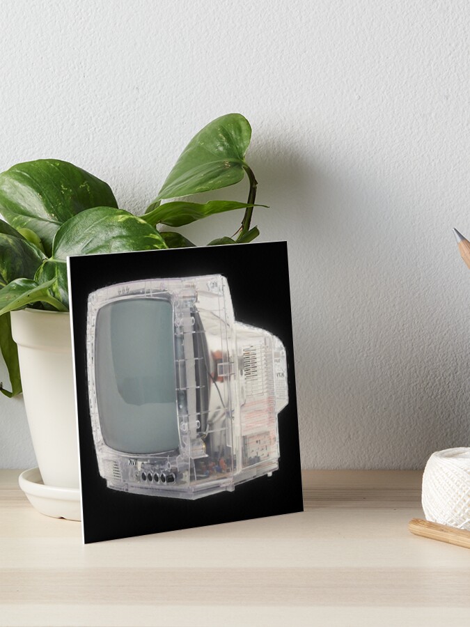 Vintage Clear Plastic KTV TV vintage television set CRT tv