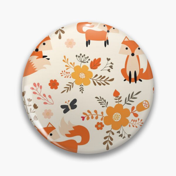 Item preview, FOX FLOWER PATTERN designed and sold by aggiexnjoz.