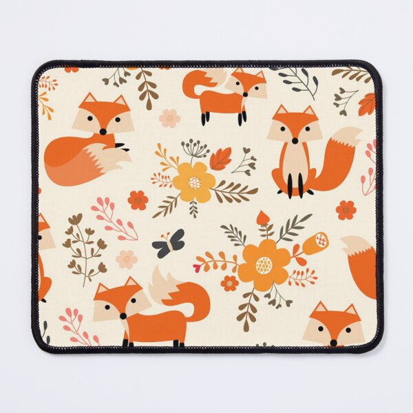 Item preview, FOX FLOWER PATTERN designed and sold by aggiexnjoz.