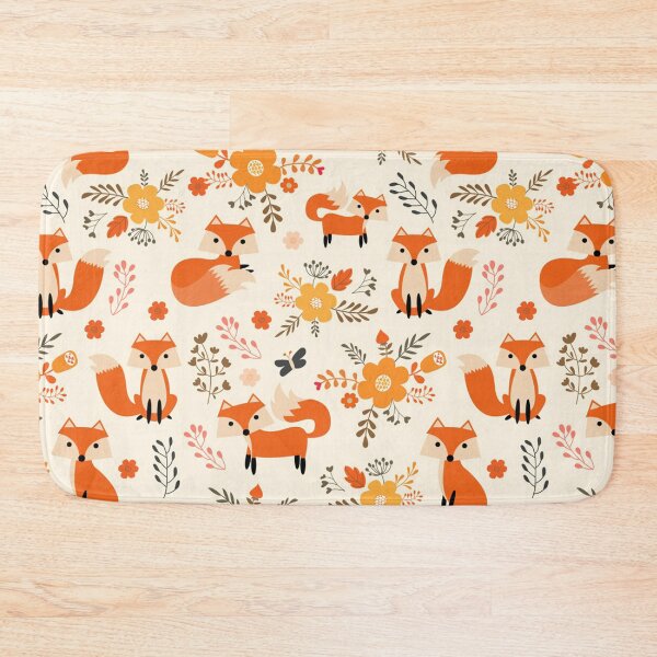 Item preview, FOX FLOWER PATTERN designed and sold by aggiexnjoz.