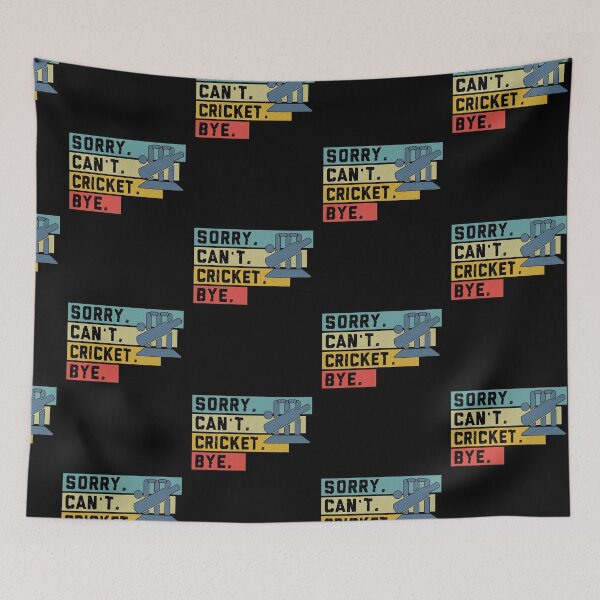 Item preview, Cricket Retro Sorry Cant Bye Sport  designed and sold by SiouxLove.