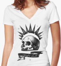 Misfit Schädel Shirt mit V-Ausschnitt