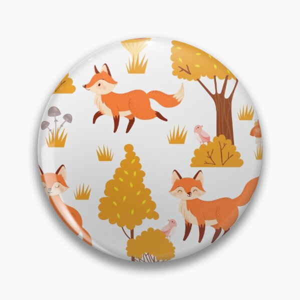 Item preview, fox seamless forest designed and sold by aggiexnjoz.