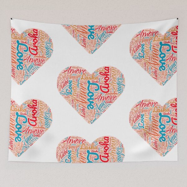 Item preview, Cloudword heart designed and sold by Pekapeka of NZ.