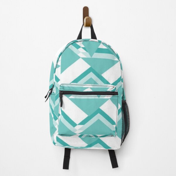 Item preview, Geometric Pattern Teal Green Shades - Abstract Retro designed and sold by Digitalme Designs.