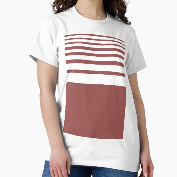 Item preview, COLOR OF THE YEAR 2015 MARSALA - GRADUATED STRIPES - MARSALA  PINK-BROWN AND WHITE STRIPES designed and sold by ozcushions.