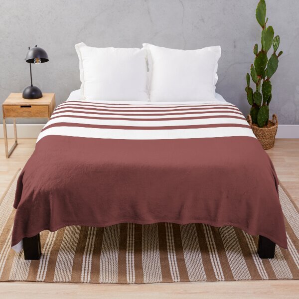 Item preview, COLOR OF THE YEAR 2015 MARSALA - GRADUATED STRIPES - MARSALA PINK-BROWN AND WHITE STRIPES designed and sold by ozcushions.