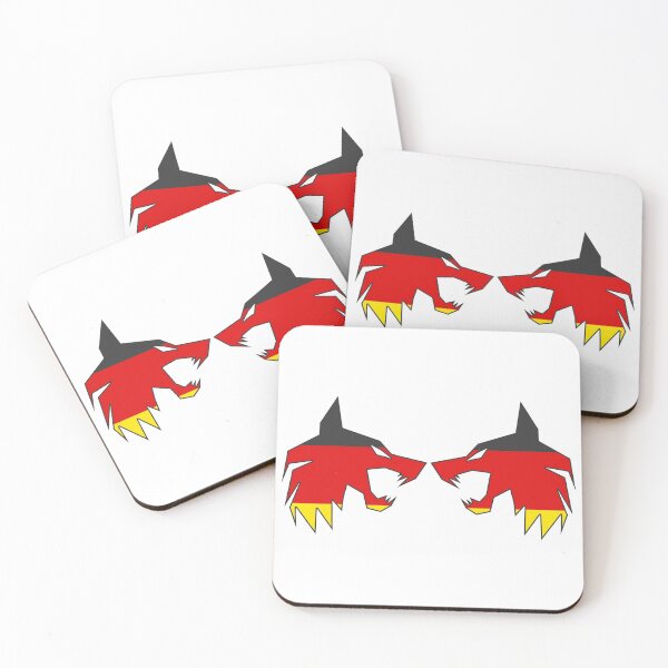 Item preview, twin wolf Germany flag designed and sold by the Zarock Shop.