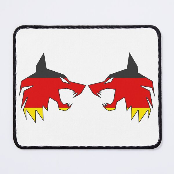 Item preview, twin wolf Germany flag designed and sold by the Zarock Shop.