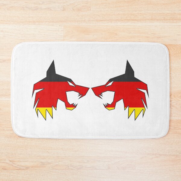 Item preview, twin wolf Germany flag designed and sold by the Zarock Shop.