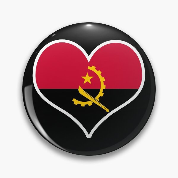 Item preview, Angola Flag Heart designed and sold by PKHalford.