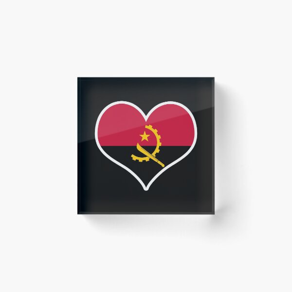 Item preview, Angola Flag Heart designed and sold by PKHalford.