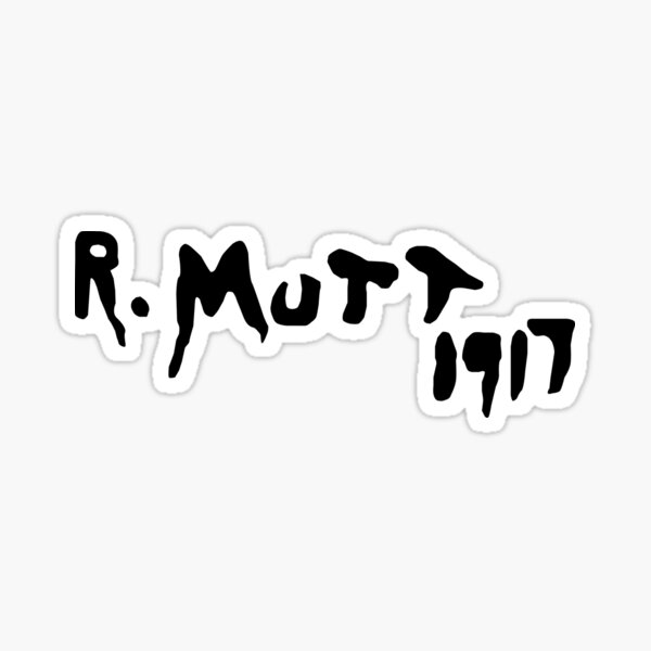 R.MUTT 1917 Sticker