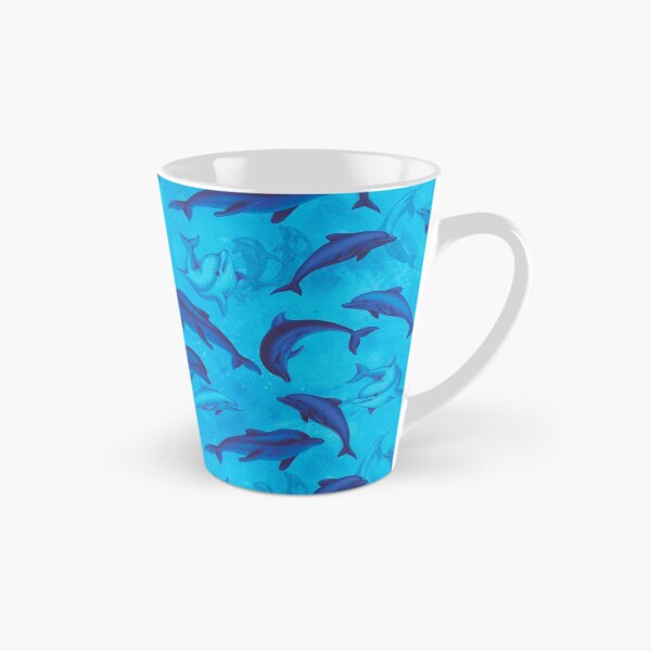 Item preview, Blue Dolphins On Grunge Blue Background  designed and sold by HauckClothing.