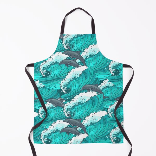 Item preview, Dolphins Flowing Water Sketch  designed and sold by HauckClothing.