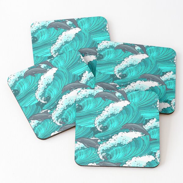 Item preview, Dolphins Flowing Water Sketch  designed and sold by HauckClothing.