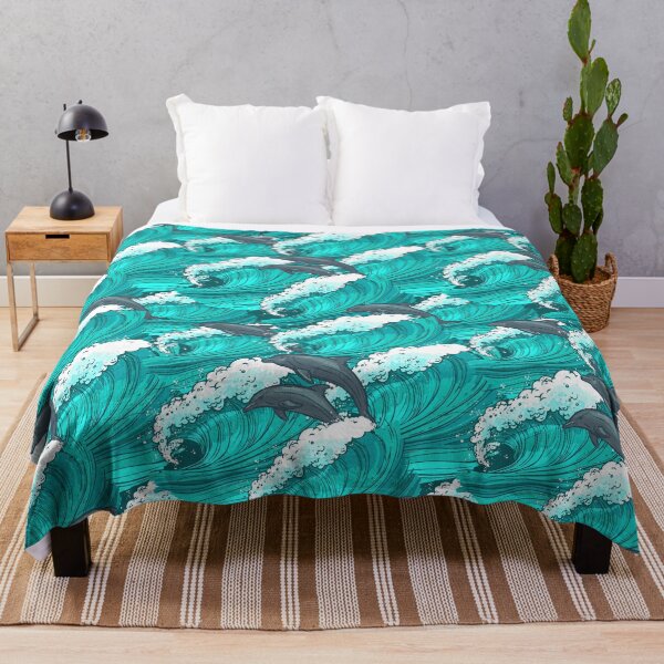 Item preview, Dolphins Flowing Water Sketch  designed and sold by HauckClothing.