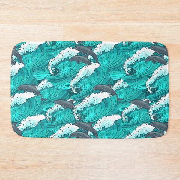 Item preview, Dolphins Flowing Water Sketch  designed and sold by HauckClothing.