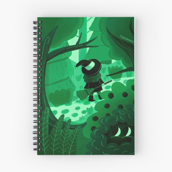 Item preview, Green Witch in the Woods designed and sold by Mariana Ramírez.