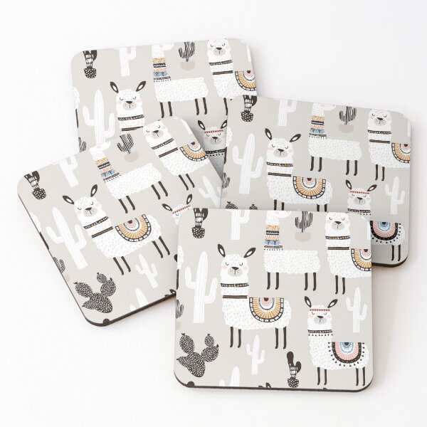 Item preview, Cartoon Llama Cactus Pattern designed and sold by fainaobun.