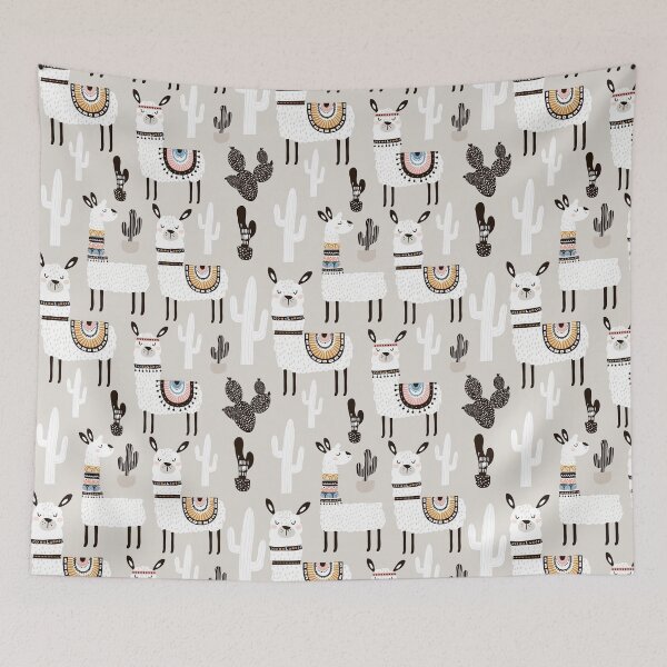 Item preview, Cartoon Llama Cactus Pattern designed and sold by fainaobun.