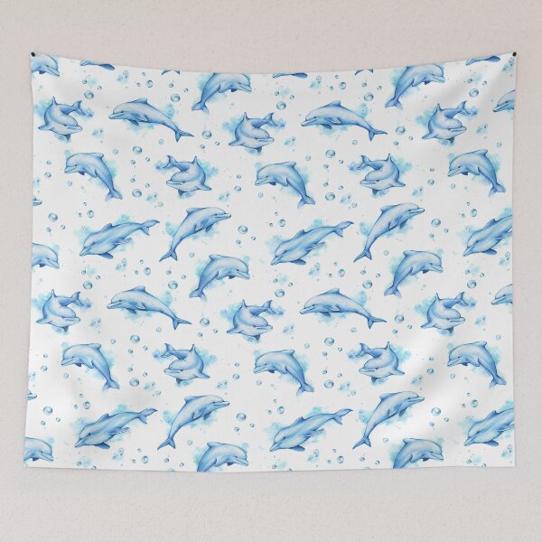 Item preview, Watercolor Dolphins  designed and sold by HauckClothing.