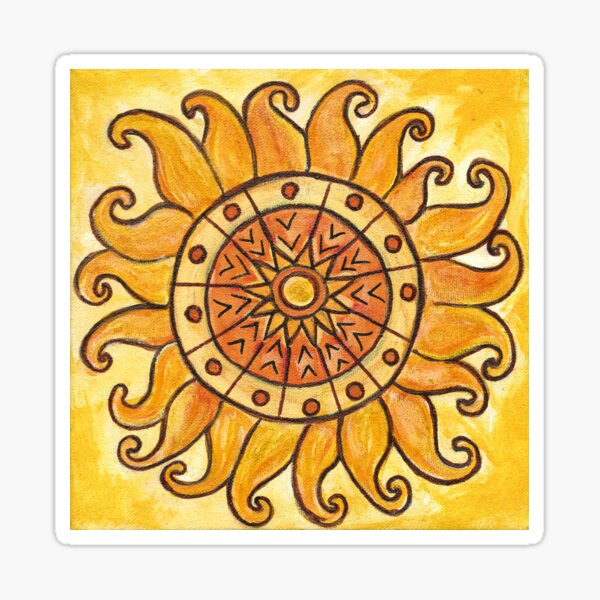 Connected in Energy Mandala Sticker
