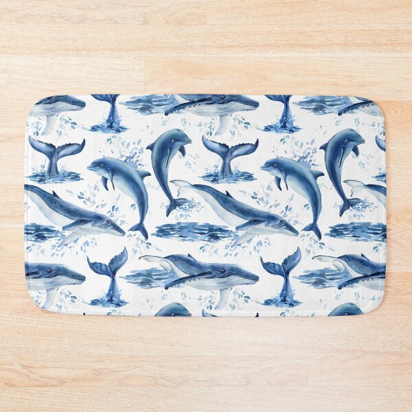 Item preview, Watercolor Dolphins Whales  designed and sold by HauckClothing.