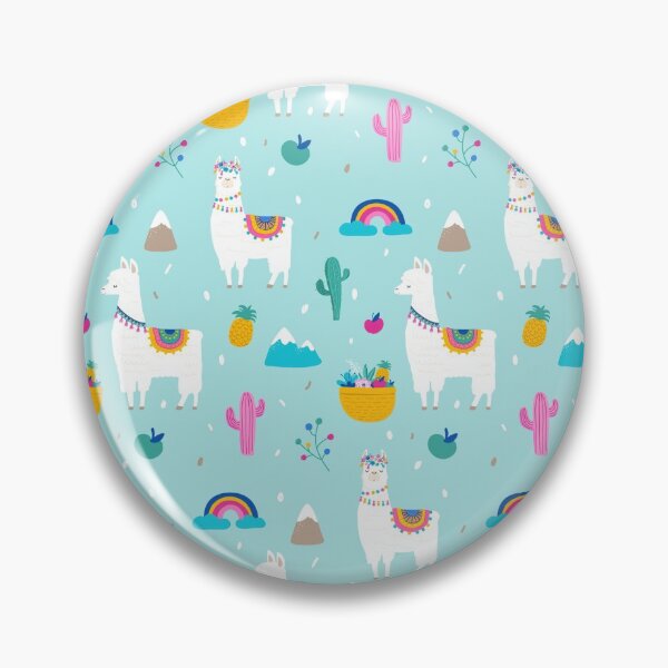 Item preview, Cute Floral Fruits Cactus Rainbow Llama Pattern designed and sold by fainaobun.