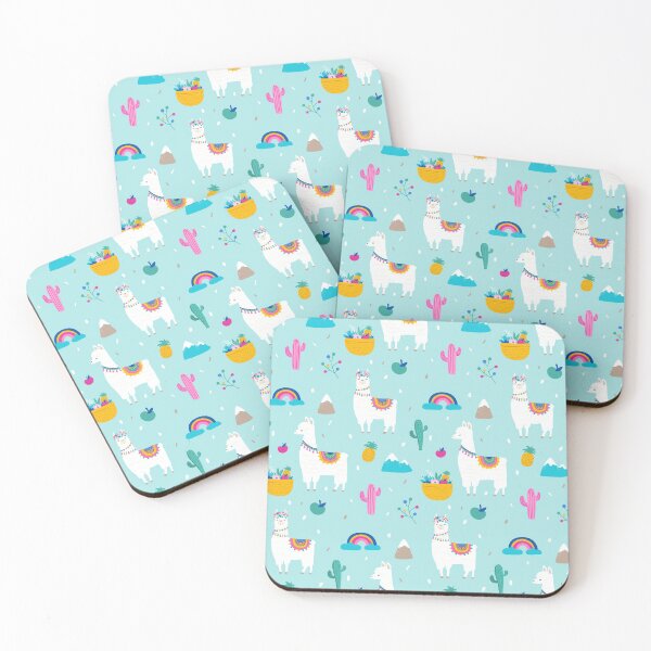 Item preview, Cute Floral Fruits Cactus Rainbow Llama Pattern designed and sold by fainaobun.