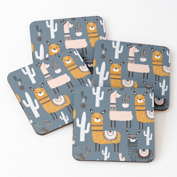 Item preview, Cute Llama Cactus Illustration Pattern designed and sold by fainaobun.
