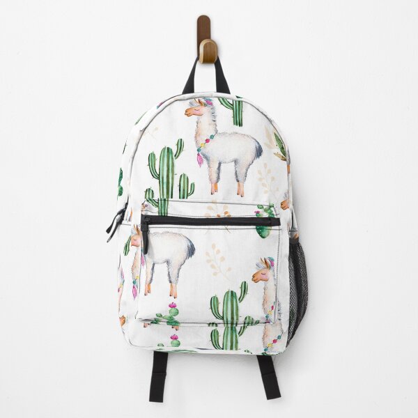 Item preview, Cute Llama Cactus Watercolor Pattern designed and sold by fainaobun.
