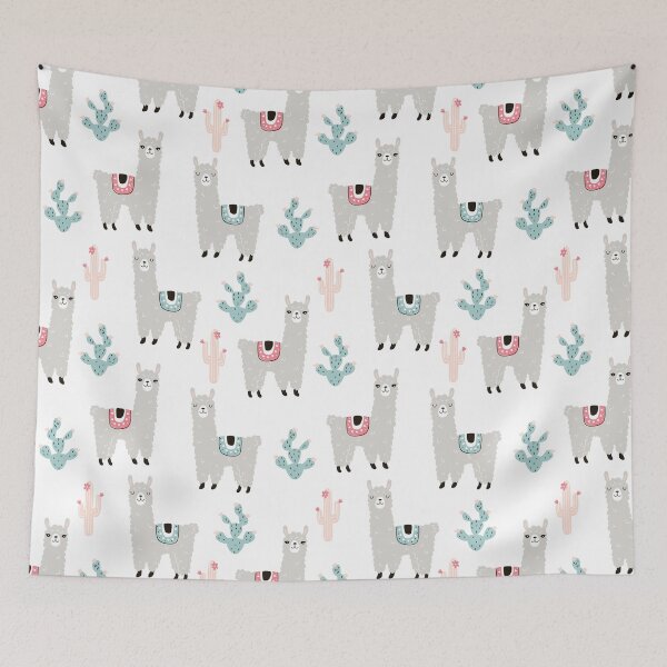 Item preview, Cute Llama Illustration Pattern designed and sold by fainaobun.