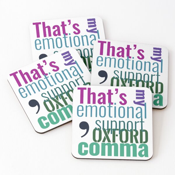Aperçu de l'œuvre C'est mon soutien émotionnel Oxford Comma créée et vendue par O1RSH.
