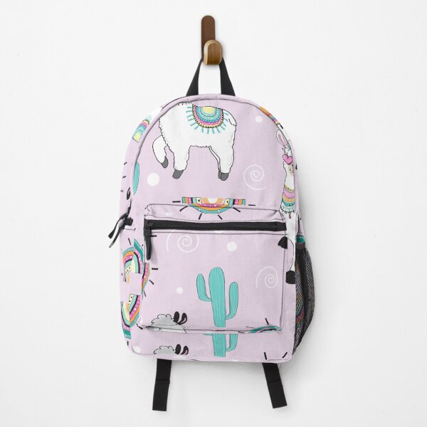 Item preview, Cute Llama Rainbow Cactus On Pink Pattern designed and sold by fainaobun.