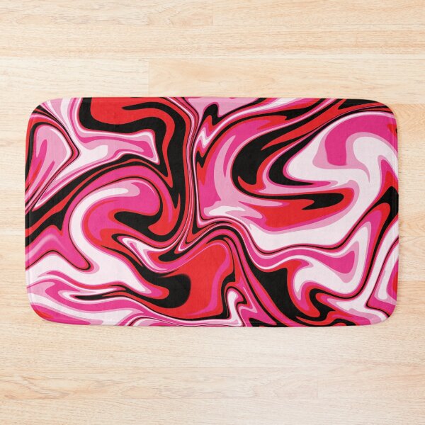 Item preview, Red pink black marble abstract  designed and sold by Tanya Mihe.