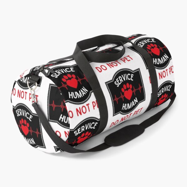 Item preview, Service human do not pet, funny dog lover print, paw heartbeat designed and sold by Auntieck.