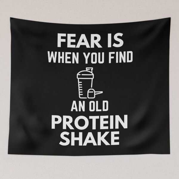 Item preview, Fear Is When You Find An Old Protein Shake Gym Humor designed and sold by EllConApparel.
