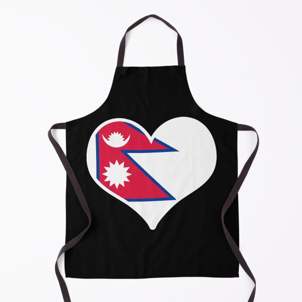Item preview, Nepal Flag Heart designed and sold by PKHalford.