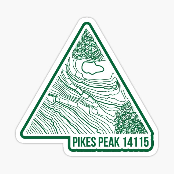 Item preview, Pikes Peak Topo Update Green designed and sold by januarybegan.